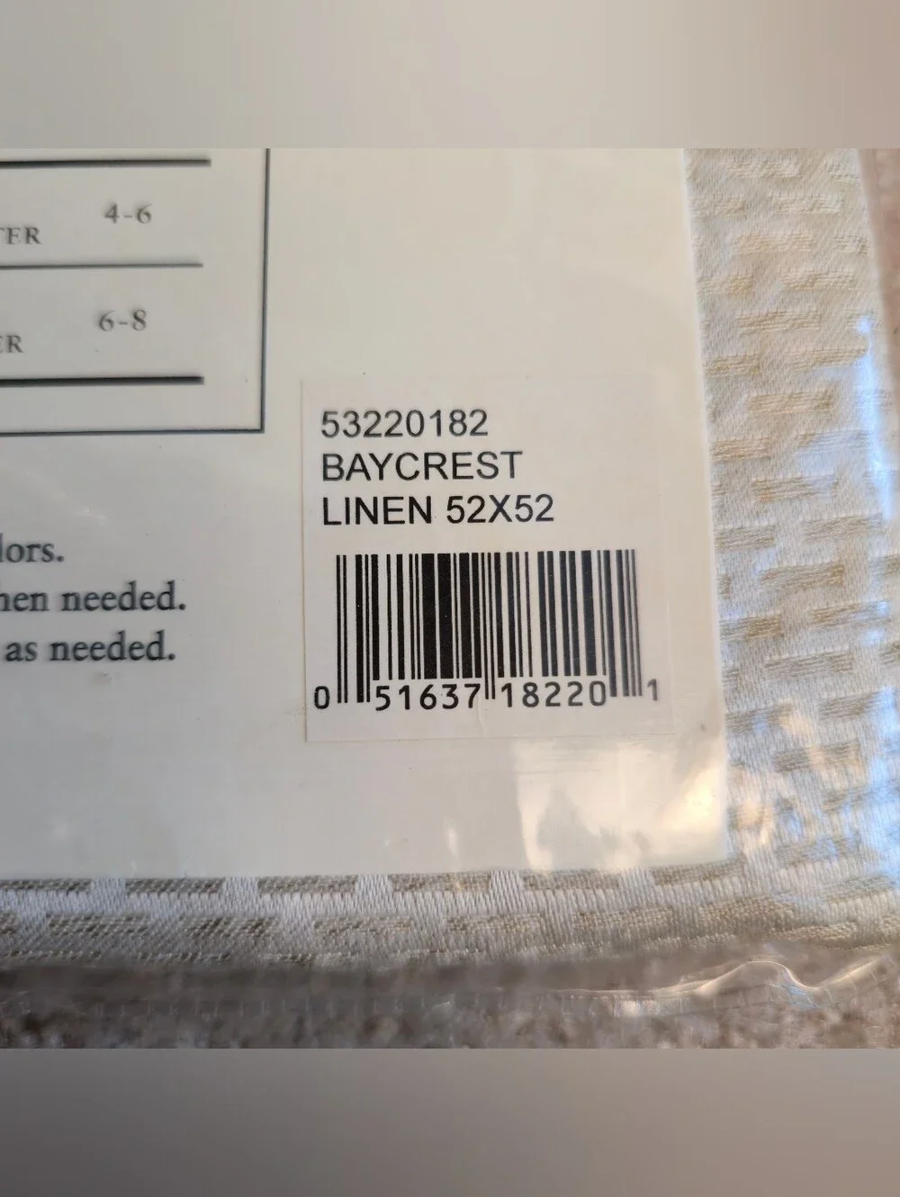 baycrest tablecloth modern